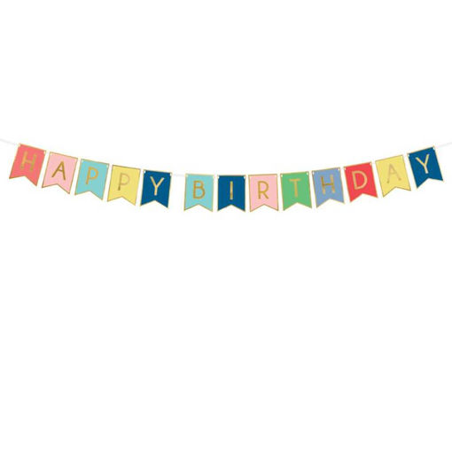 Picture of BANNER HAPPY BIRTHDAY RAINBOW 15X175CM